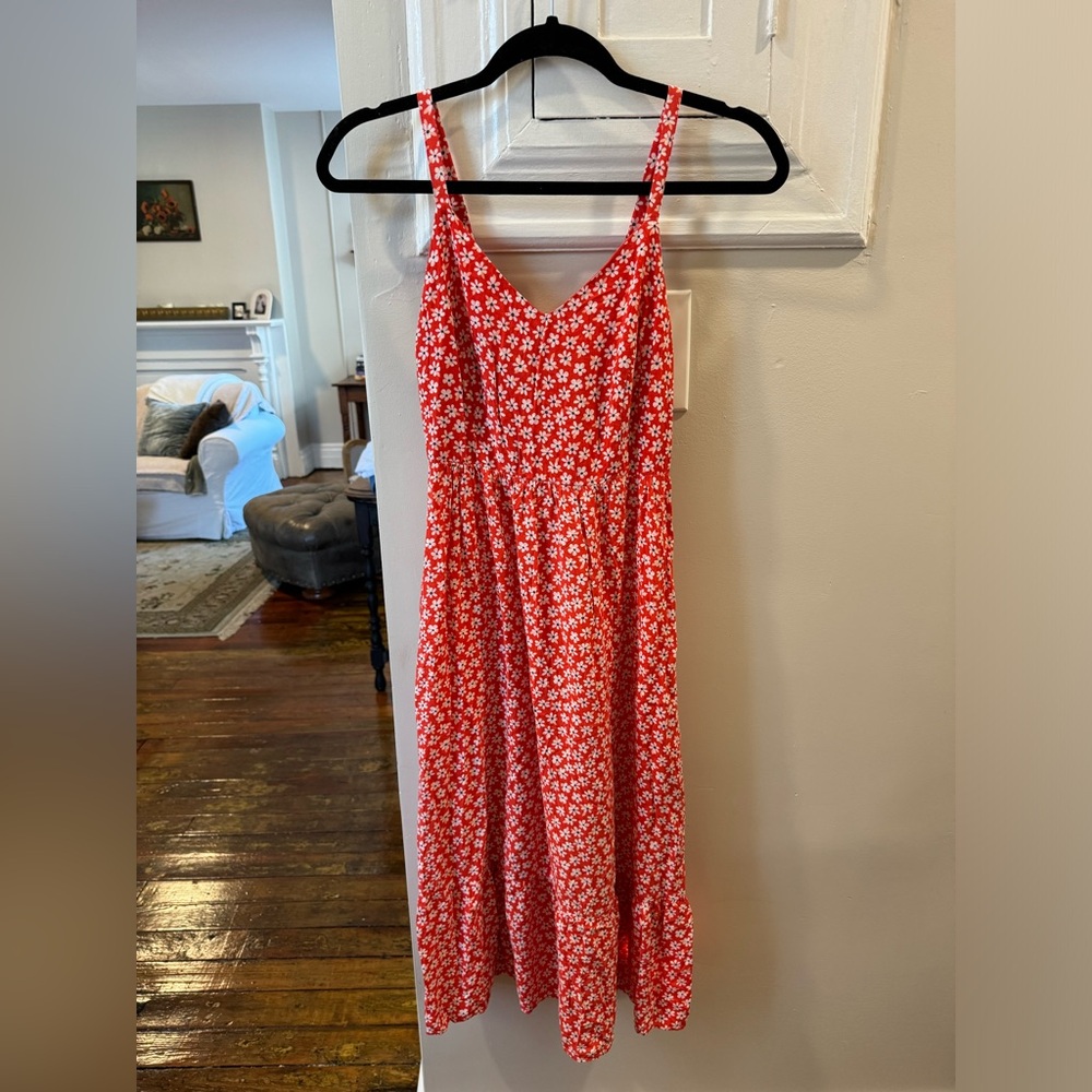 Red Floral Dress